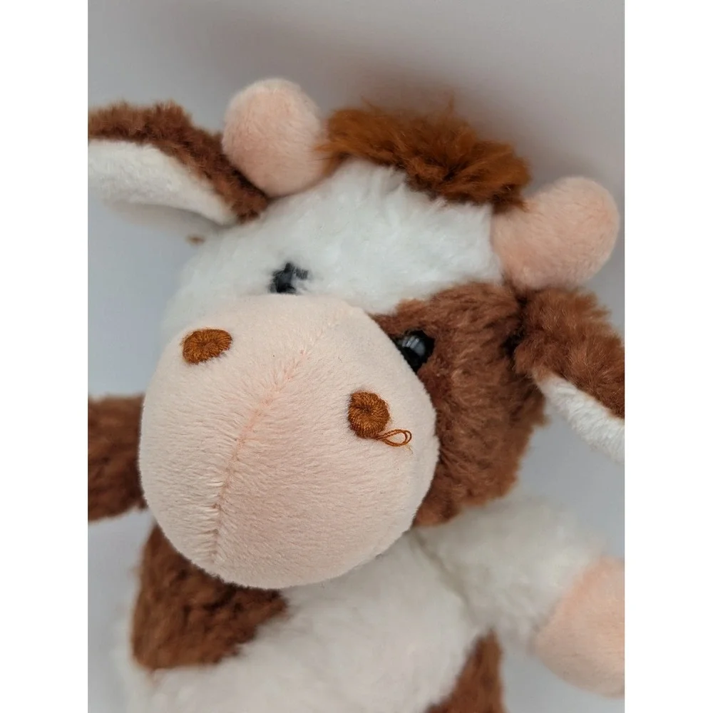Rudolf Schaffer Cow Plush Brown White Spotted Stuffed Animal Farm